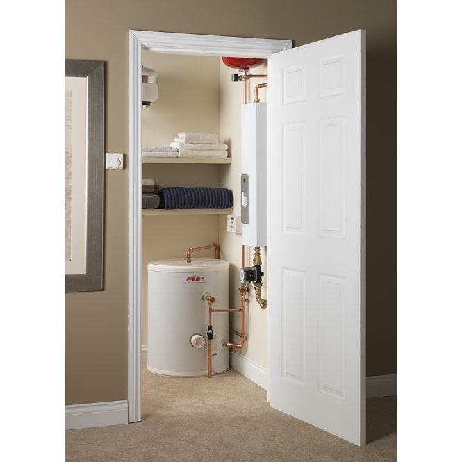 10kW Slimjim Electric Flow Boiler & 120L Direct Cylinder