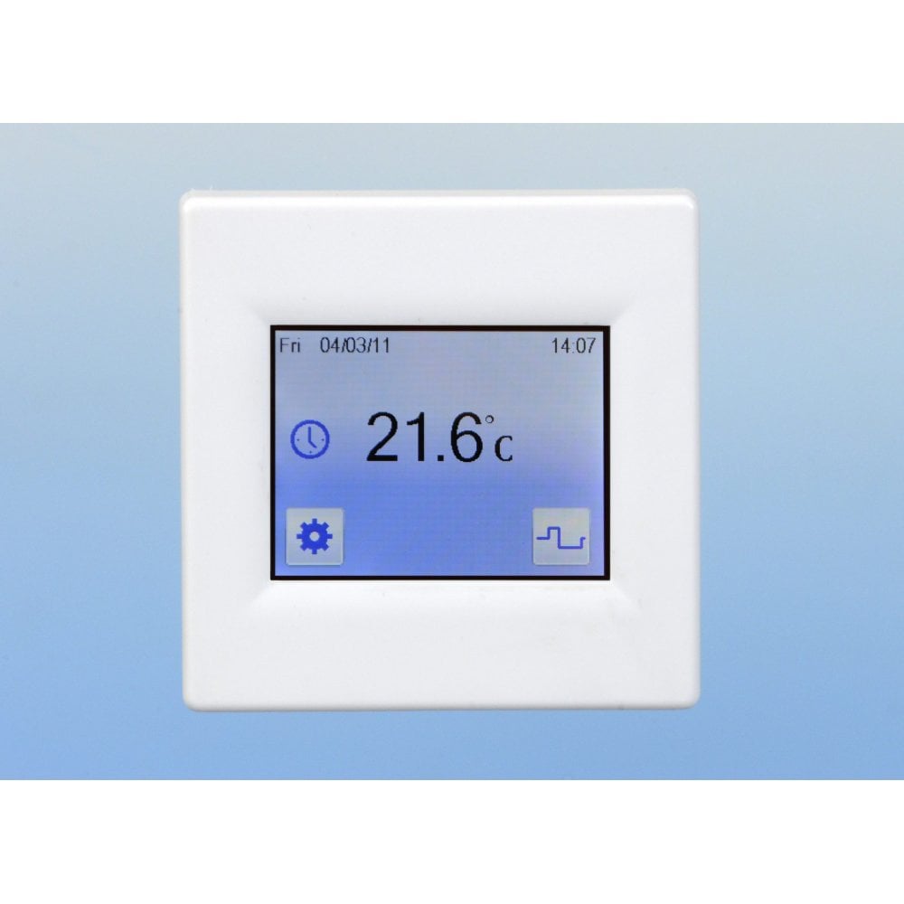 Touch Screen Radiator Control Panel Aurora Black Touch Screen Thermostat - Electric Radiator Controllers ...