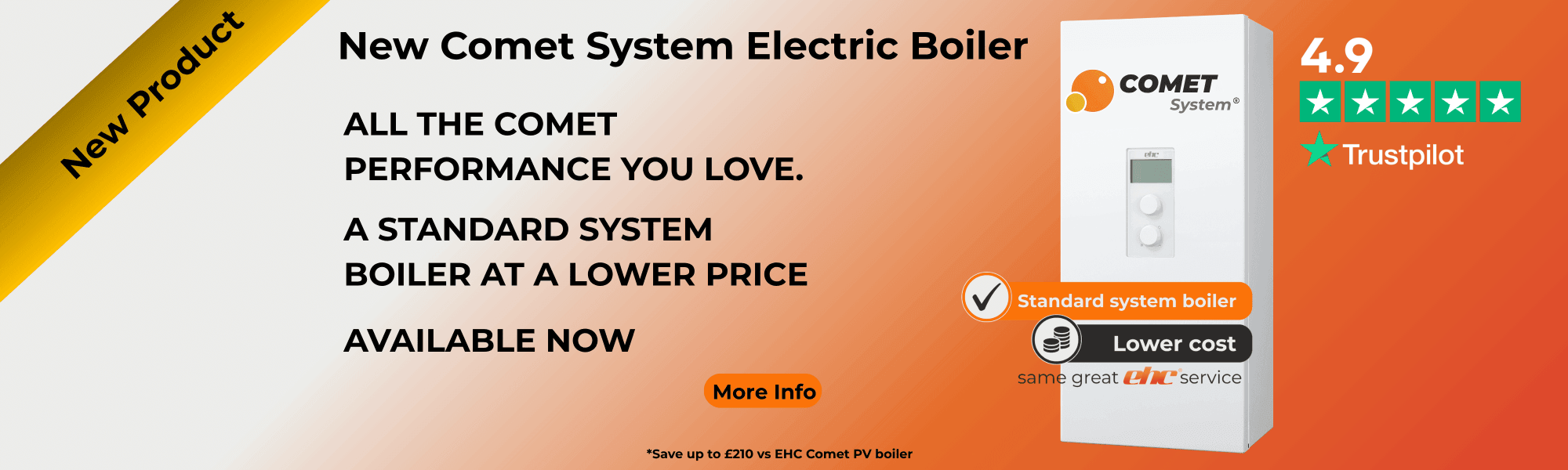 New Comet System Boiler